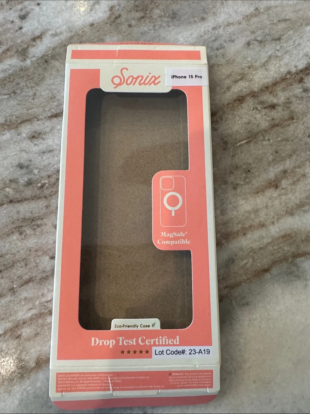Sonix Tortoiseshell Gloss Phone Case - Black & Orange
